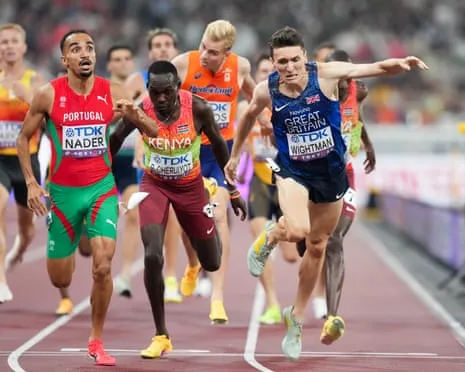 Great Britain's Wightman Narrowly Misses Gold as Portuguese Isaac Nader Claims Stunning 1500m Title